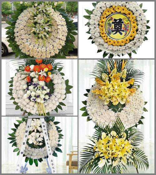 山东青岛黄岛区藏南镇七亩地村花圈速递
